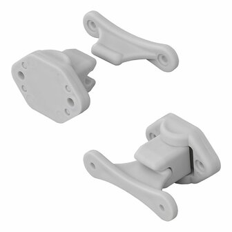 Door stopper hinged grey 2-piece