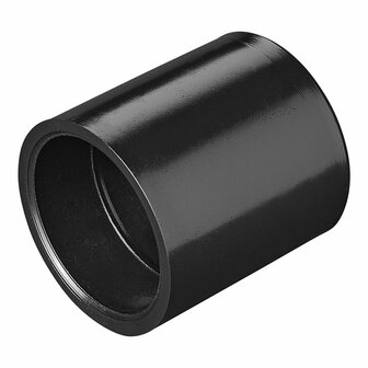 Drain pipe reducer dia 28 mm to dia 17 mm PE black