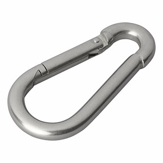 Stainless steel carabiner 8x80mm x10 pieces
