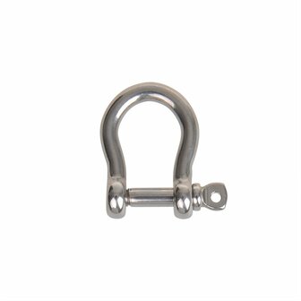 Harp lock short 6mm, A4 stainless steel AISI 316, 1,500 daN