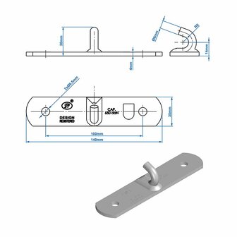 Counterpiece for tension lock SPP Z-03