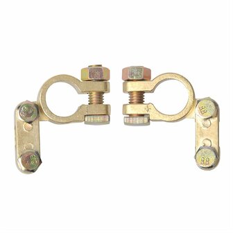Battery terminal clamp set (+) and (-)