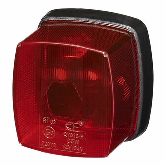 Marker lamp red 65x60mm PM