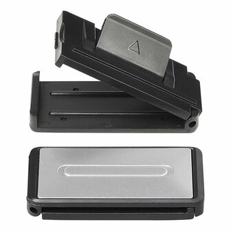 Seat belt adjuster - set of 2 silver-grey