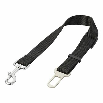 Dog leash for car seat belt