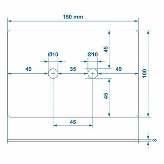 Mounting plate for 342136 and 342133