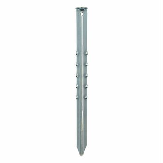 Tent peg 40cm ribbed metal