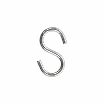 S-hook dia 4mm 4.4x2.1cm 6 pieces