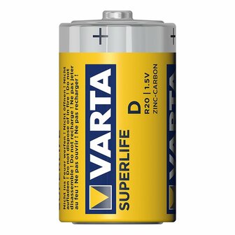 Varta Superlife batteries D 2 pieces
