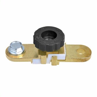 Battery terminal clamp (-) with circuit breaker flat