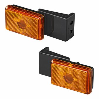 Orange side marker light 110x45x51mm