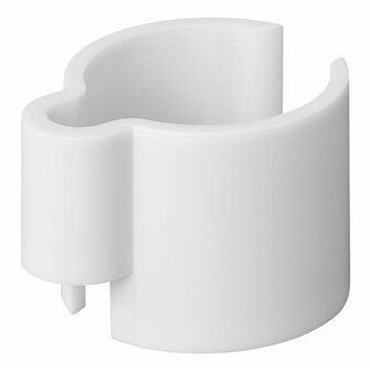 White cable clip 22-32mm - set of 8