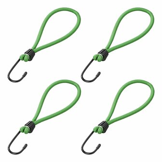 Hook metal with elastic loop for trailer net/tent/tarpaulin 4 pieces