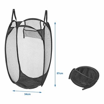 Foldable laundry bag 34x34x57cm