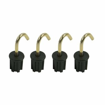 Tent cap 25mm with round hook 4 pieces