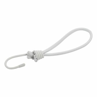 Tent tensioner elastic white with hook 4 pieces