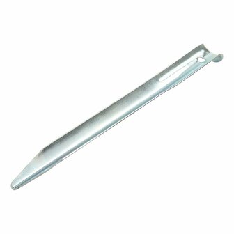Tent peg 22 cm metal half-round 10 pieces in polybag