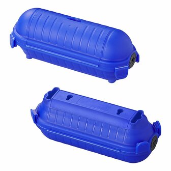 Safety box for Schuko plug connections blue
