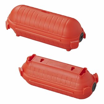 Safety box for Schuko plug connections red