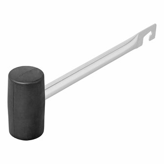 Hammer rubber with peg puller