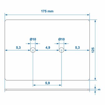 Mounting plate for 342138 and 342134 on card