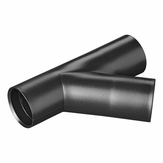 Drain pipe Y-piece PE black