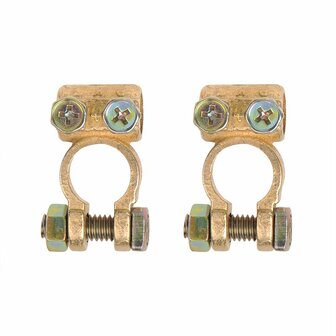 Battery terminal clamps set (+) and (-) 35-50mm