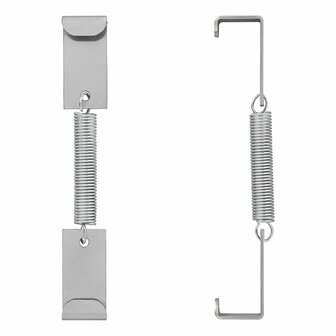 License plate clamp with spring - set of 4