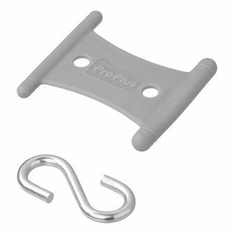 Hanger with S-hook for tent rail 5/6mm and 7/8mm - set of 6