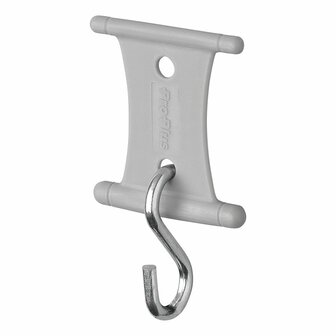 Hanger with S-hook for tent rail 5/6mm and 7/8mm - set of 6