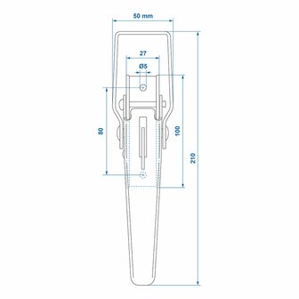 Tension lock zb-01a 210x41mm