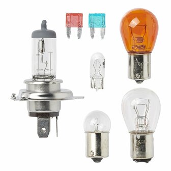 Spare bulb set H4 7-piece (21W orange)