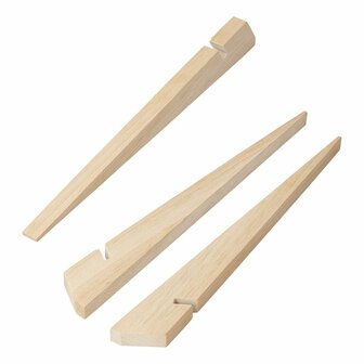 Tent peg 30cm wood 4 pieces in polybag