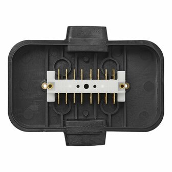 Cable connection box plastic 8x4-pin connections longitudinal