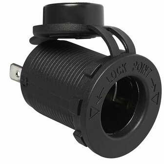 Flush-mounted socket DIN 12V/24V