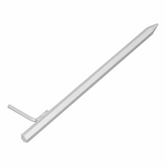 Ground peg 40 cm galvanized steel with L-hook