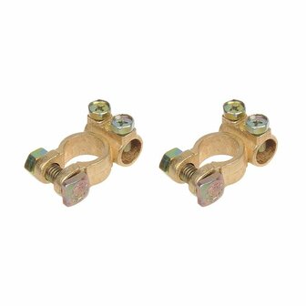 Battery terminal clamps set (+) and (-) 35-50mm