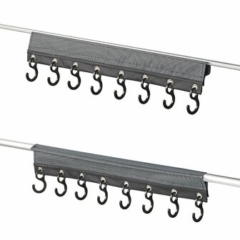 Universal coat rack with bead and Velcro