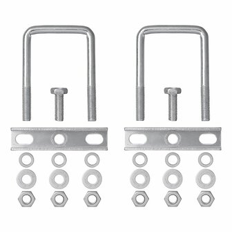 U-bracket square 60mm for nose wheel clamp - set of 2 pieces