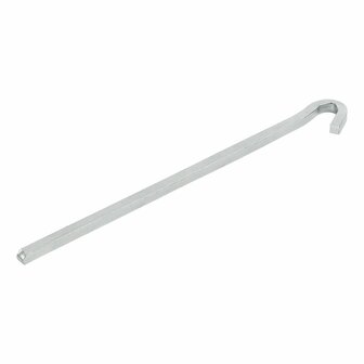 Rock pin 22cm metal square 6 pieces in polybag