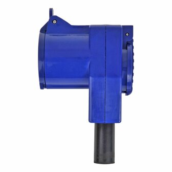 Angled CEE contrast plug + Schuko socket