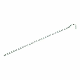 Tent peg 25cm metal with open eye 10 pieces in polybag
