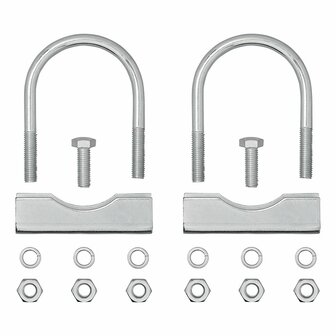 U-bracket round 60/70mm for nose wheel clamp - set of 2 pieces