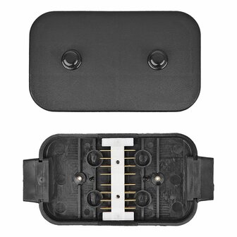 Cable connection box plastic 8x4-pin connections across