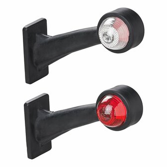 Width light red/white 160mm angled