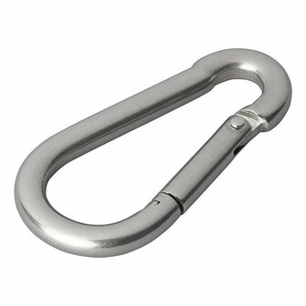 Stainless steel snap hook 8x80 mm 2 pieces