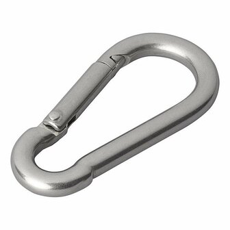 Stainless steel snap hook 8x80 mm 2 pieces