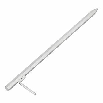 Ground pin 50 cm galvanized steel with L-hook