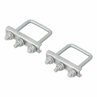 U-bracket square 60mm for nose wheel clamp - set of 2 pieces