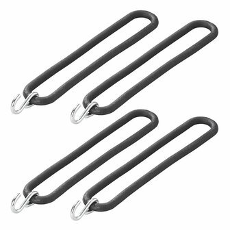 Tension rubber 200mm with S-hook 4 pieces